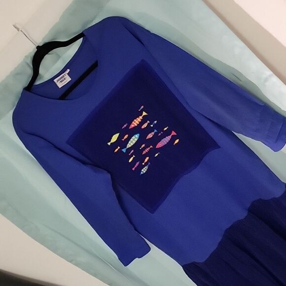 JOHNNY WAS gorgeous royal blue dress - Picture 5 of 13